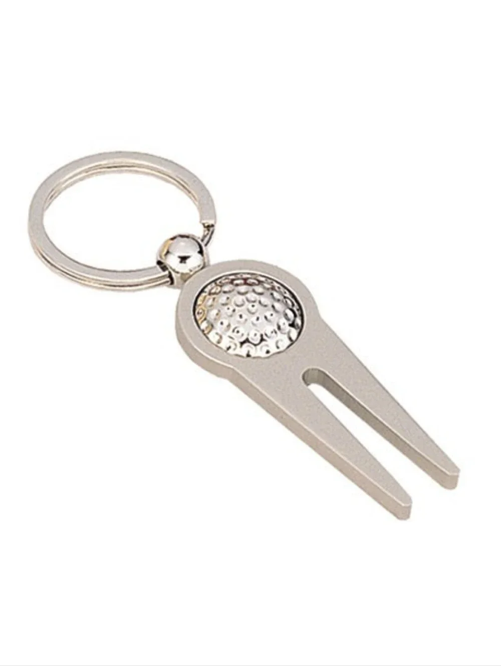 Golfer's Metal Divot Repair Tool Keychain NWOT